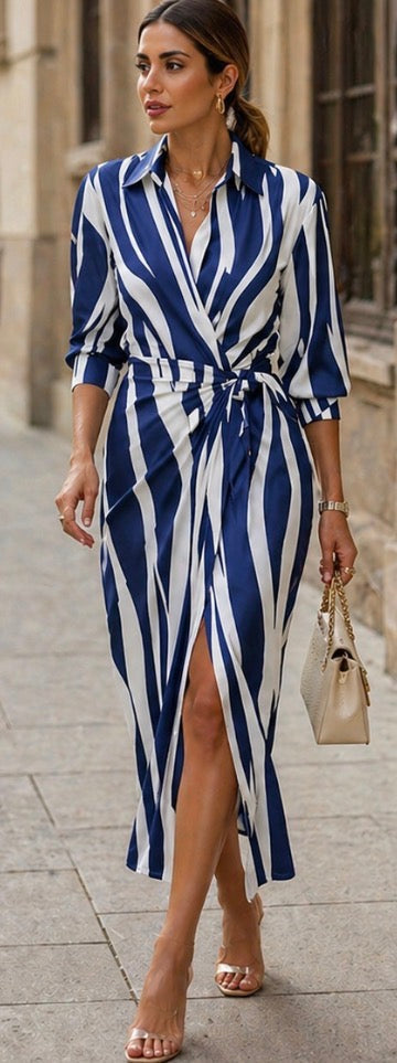 Marlowe & June™ | Printed Wrap Dress
