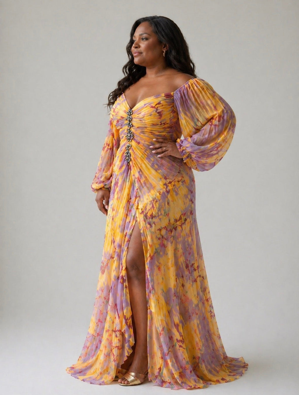 Marlowe & June™ | Elegant Dress with V-Neck