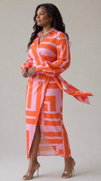 Marlowe & June™ | Printed Wrap Dress