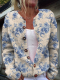 Daysie | Vintage Floral Knit Cardigan Sweater