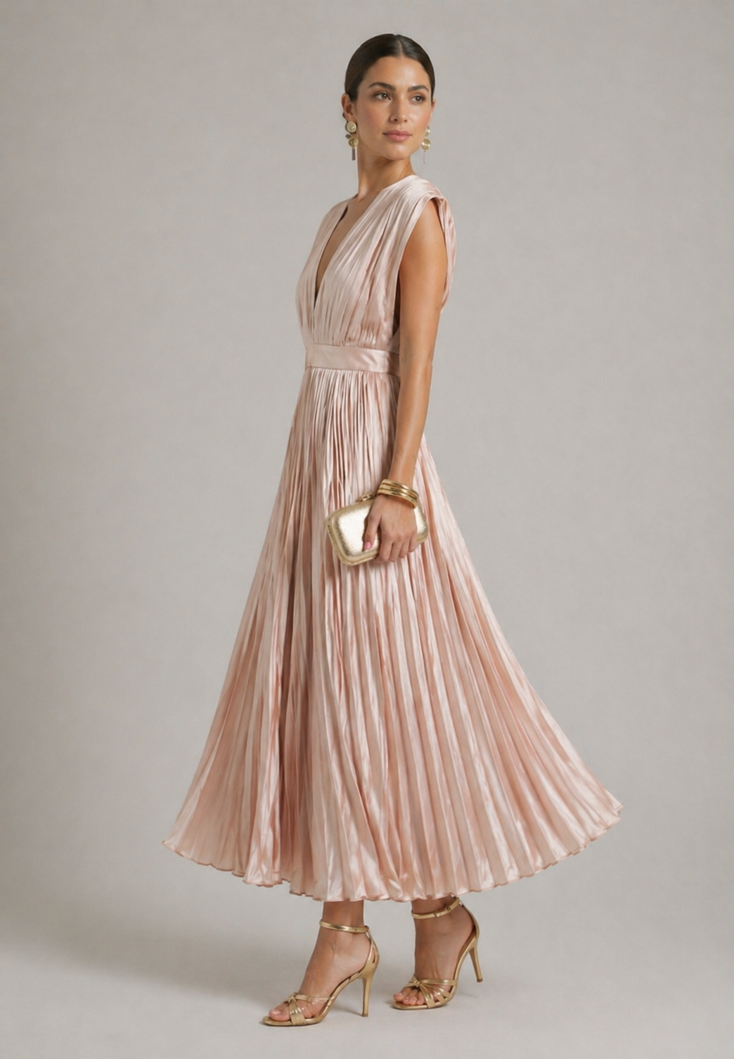 Marlowe & June™ | Timeless Pleated Midi Dress