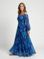 Marlowe & June™ | Off Shoulder Floral Maxi Dress