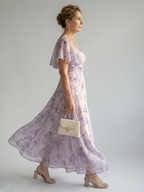 Vaelis | Flutter Sleeve Midi Dress