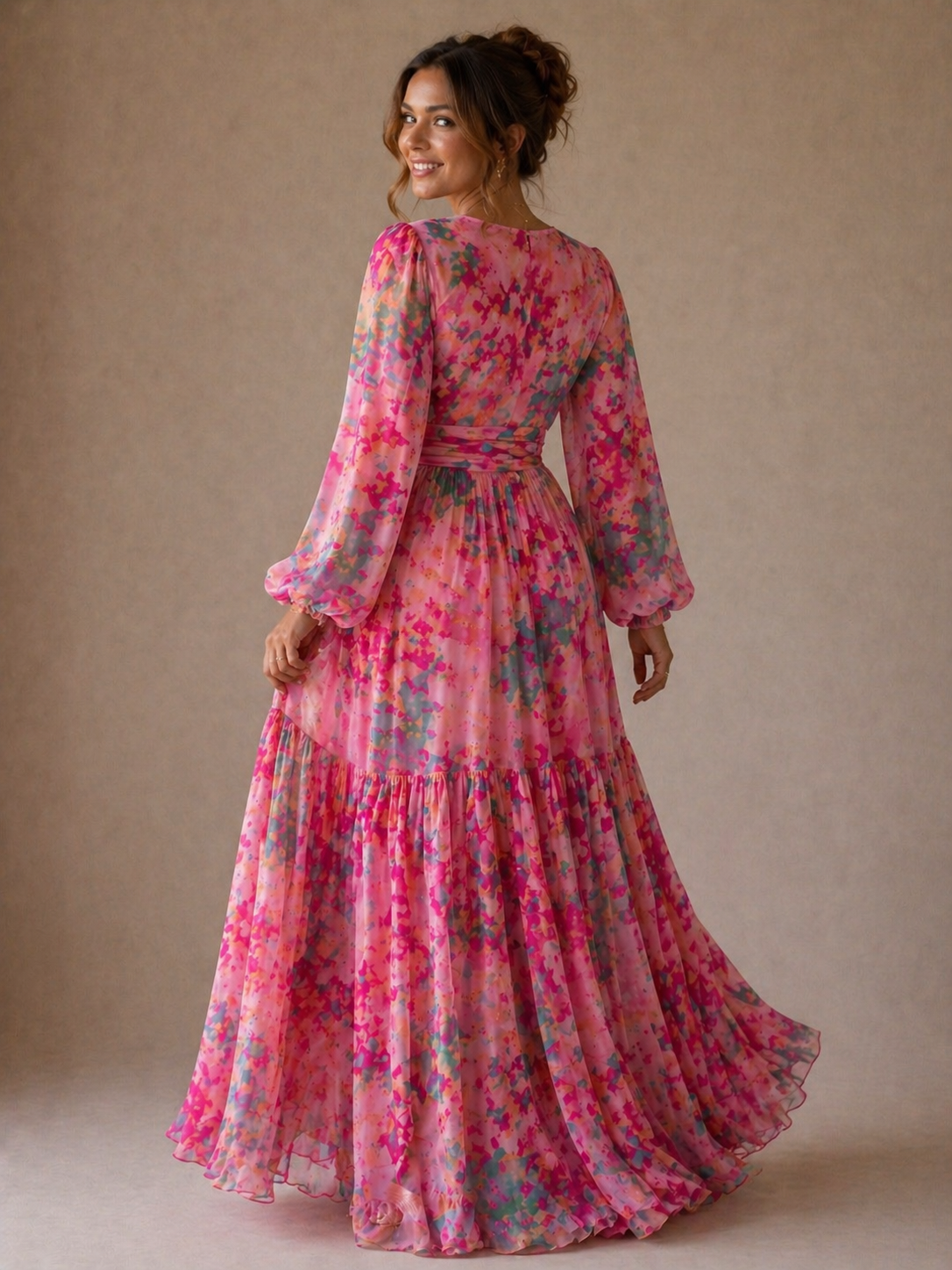 Marlowe & June™ | Wrap Dress with Floral Print