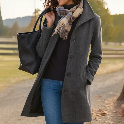 Adriana | Women's Timeless Wool-Blend Coat