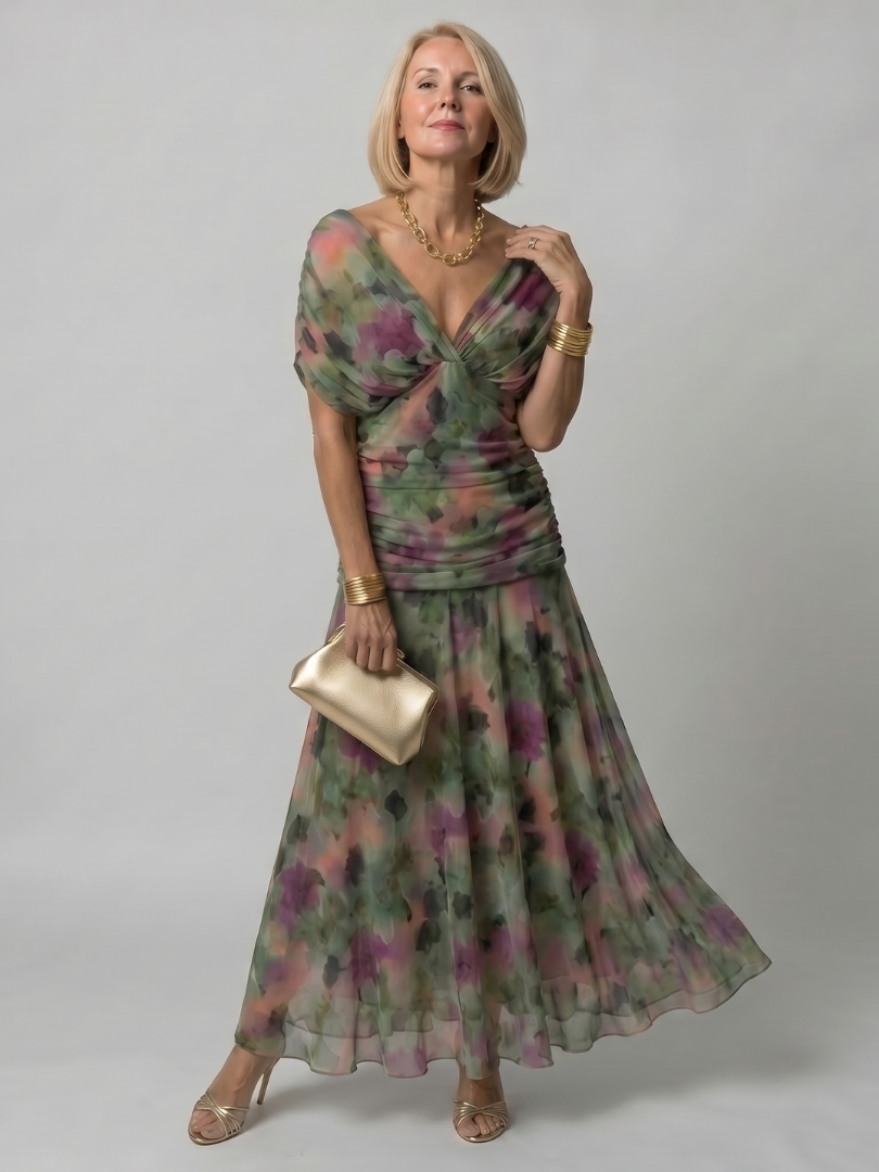 Marlowe & June™ | Off Shoulder Flow Midi Dress