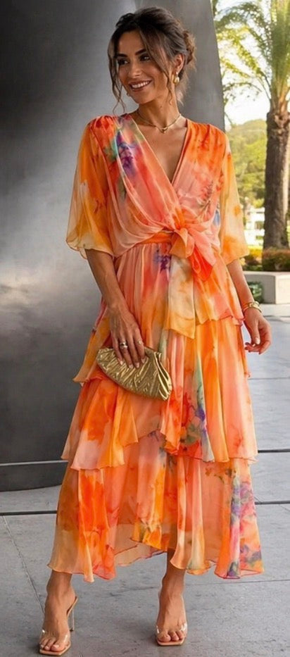 Marlowe & June™ | Layered Floral Sun Dress