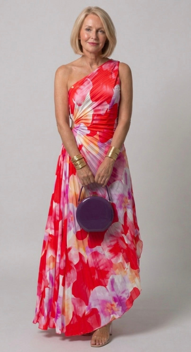 Marlowe & June™ | Vibrant Tropical Evening Dress