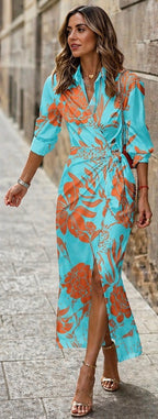 Marlowe & June™ | Printed Wrap Dress