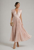 Marlowe & June™ | Timeless Pleated Midi Dress
