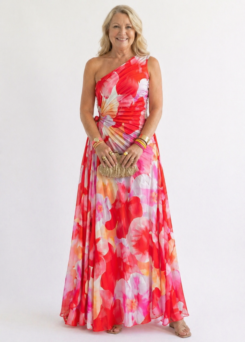 Marlowe & June™ | Vibrant Tropical Evening Dress