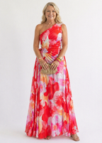 Marlowe & June™ | Vibrant Tropical Evening Dress