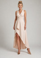 Marlowe & June™ |Midi Wrap Dress with V-Neck