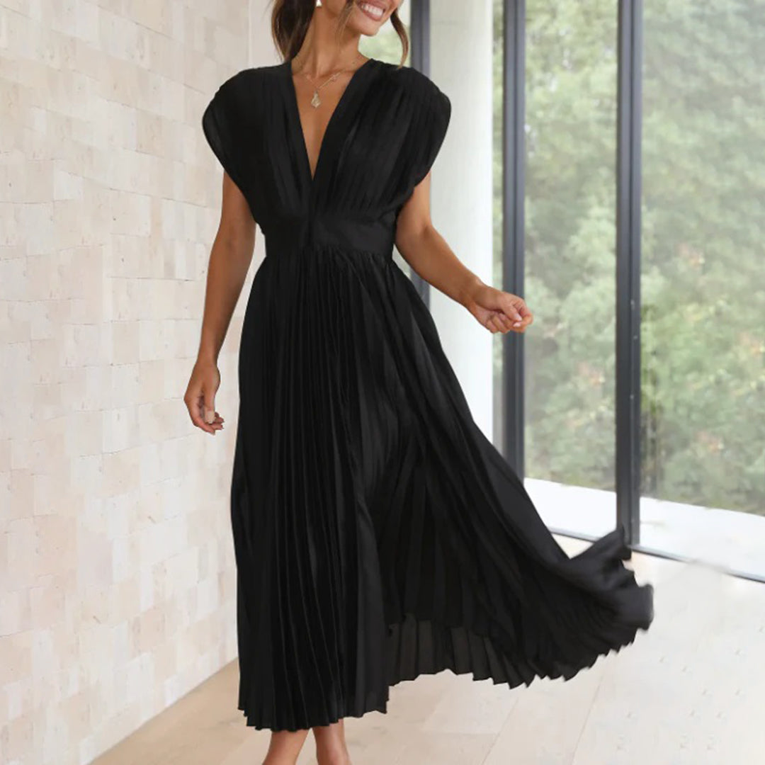 Marlowe & June™ | Timeless Pleated Midi Dress