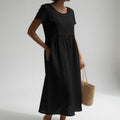 Pernelle™ | Embroidered Cotton Midi Dress