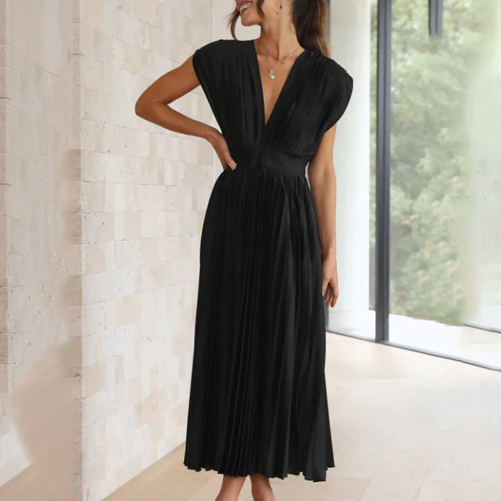 Marlowe & June™ | Timeless Pleated Midi Dress