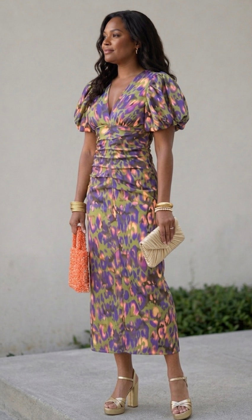 Marlowe & June™ | Dress with Puff Sleeves