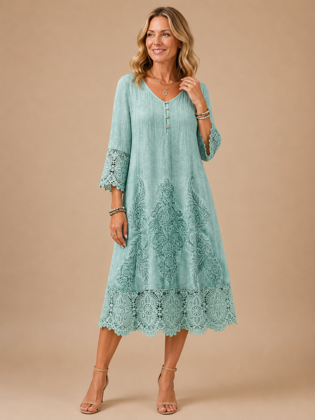 Laura | Women's Cocktail Midi Dress