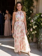 Marlowe & June™ | Halter Neck Floral Midi Dress