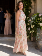 Marlowe & June™ | Halter Neck Floral Midi Dress
