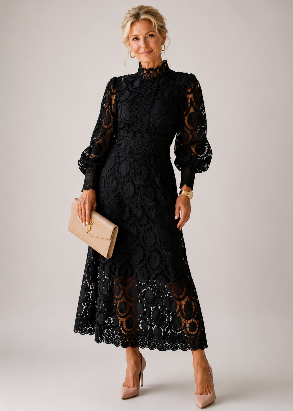 Marlowe & June™ | Lace Midi Dress