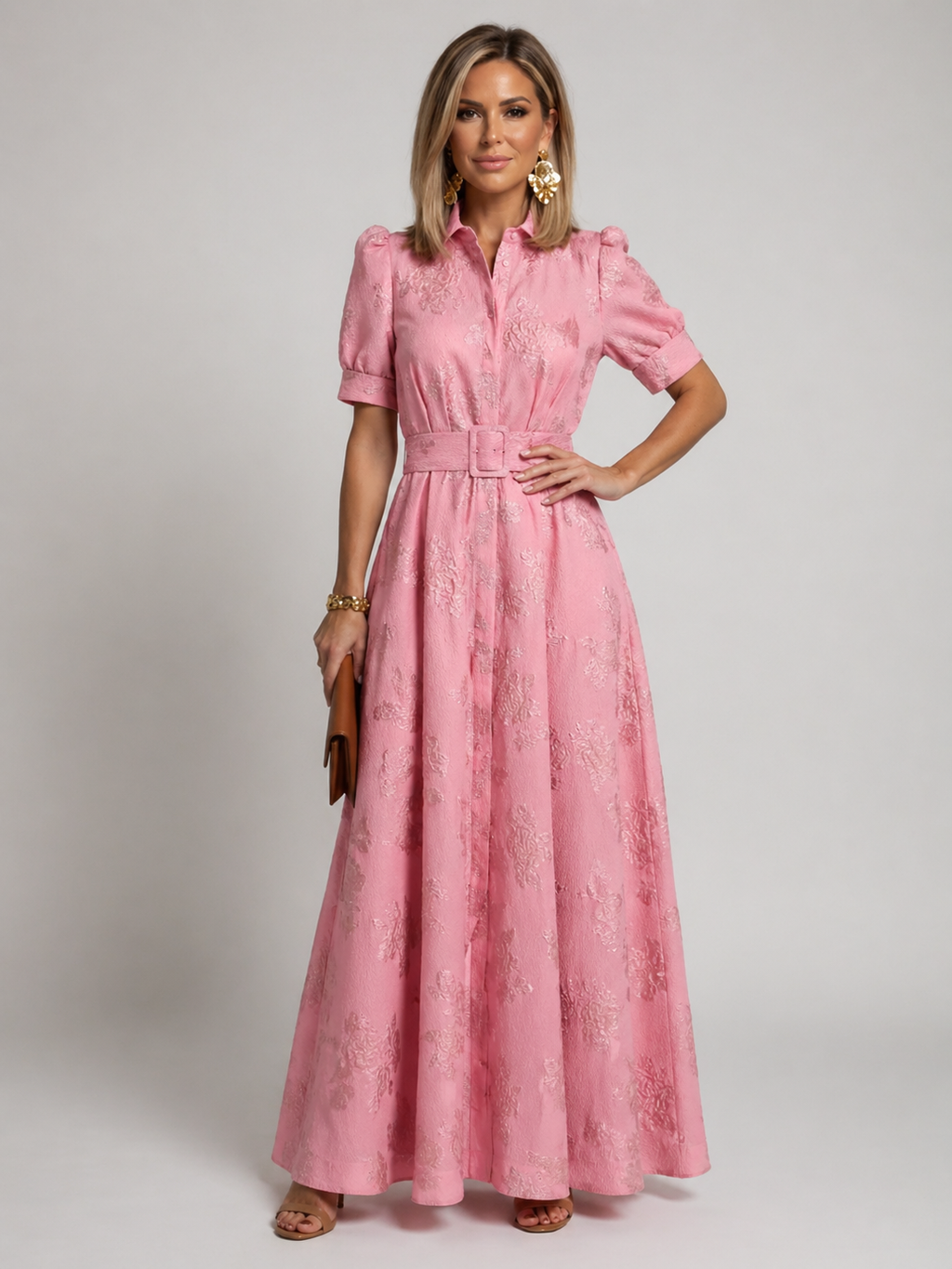 Marlowe & June™ | Belted Floral Maxi Dress