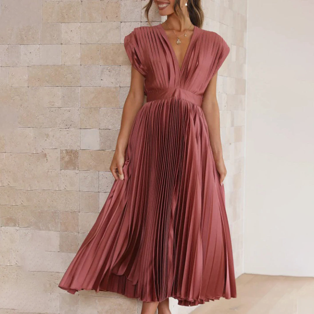 Marlowe & June™ | Timeless Pleated Midi Dress