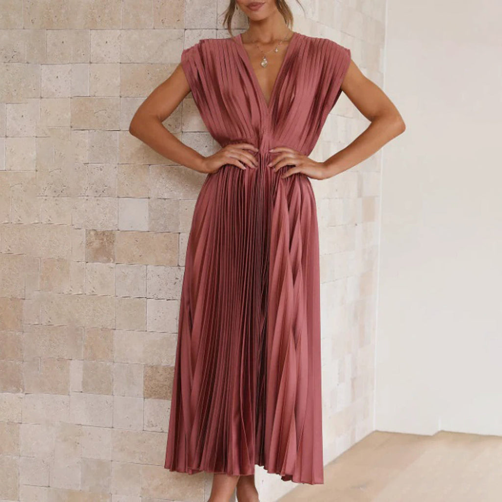 Marlowe & June™ | Timeless Pleated Midi Dress