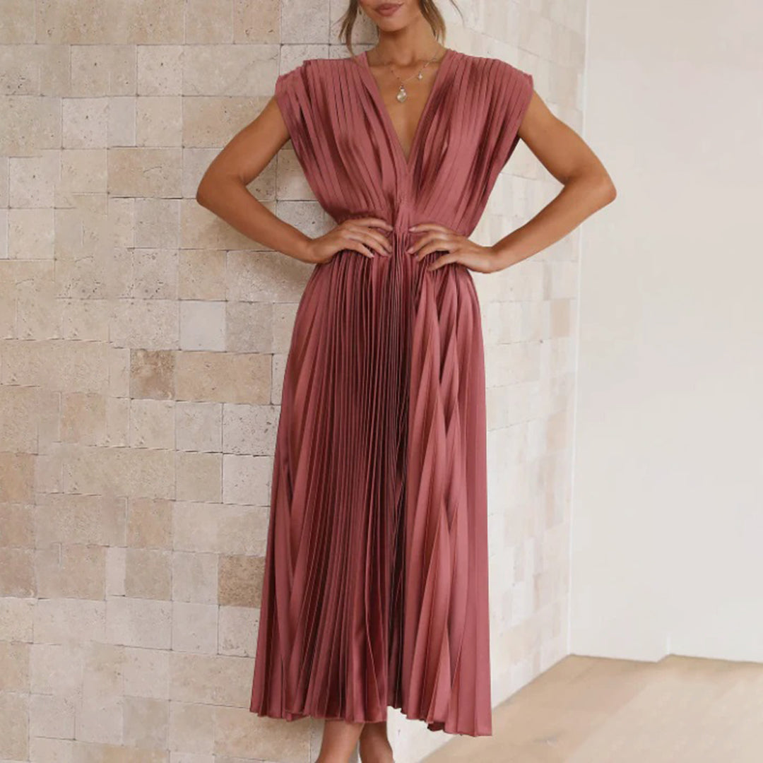 Marlowe & June™ | Timeless Pleated Midi Dress