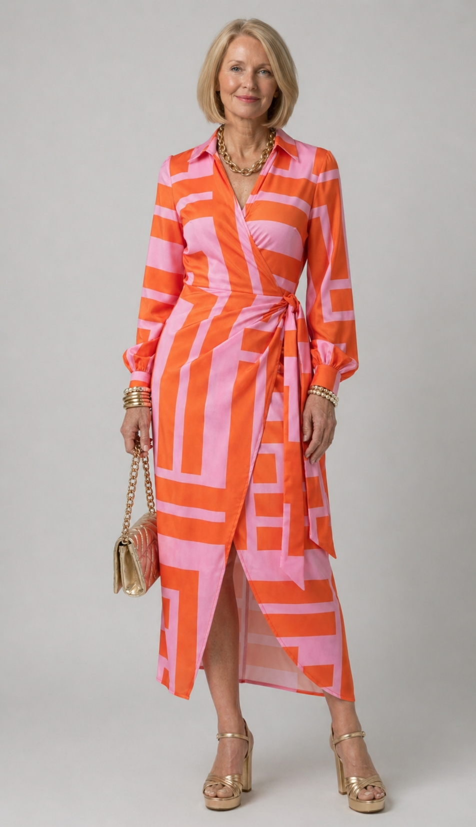 Marlowe & June™ | Printed Wrap Dress