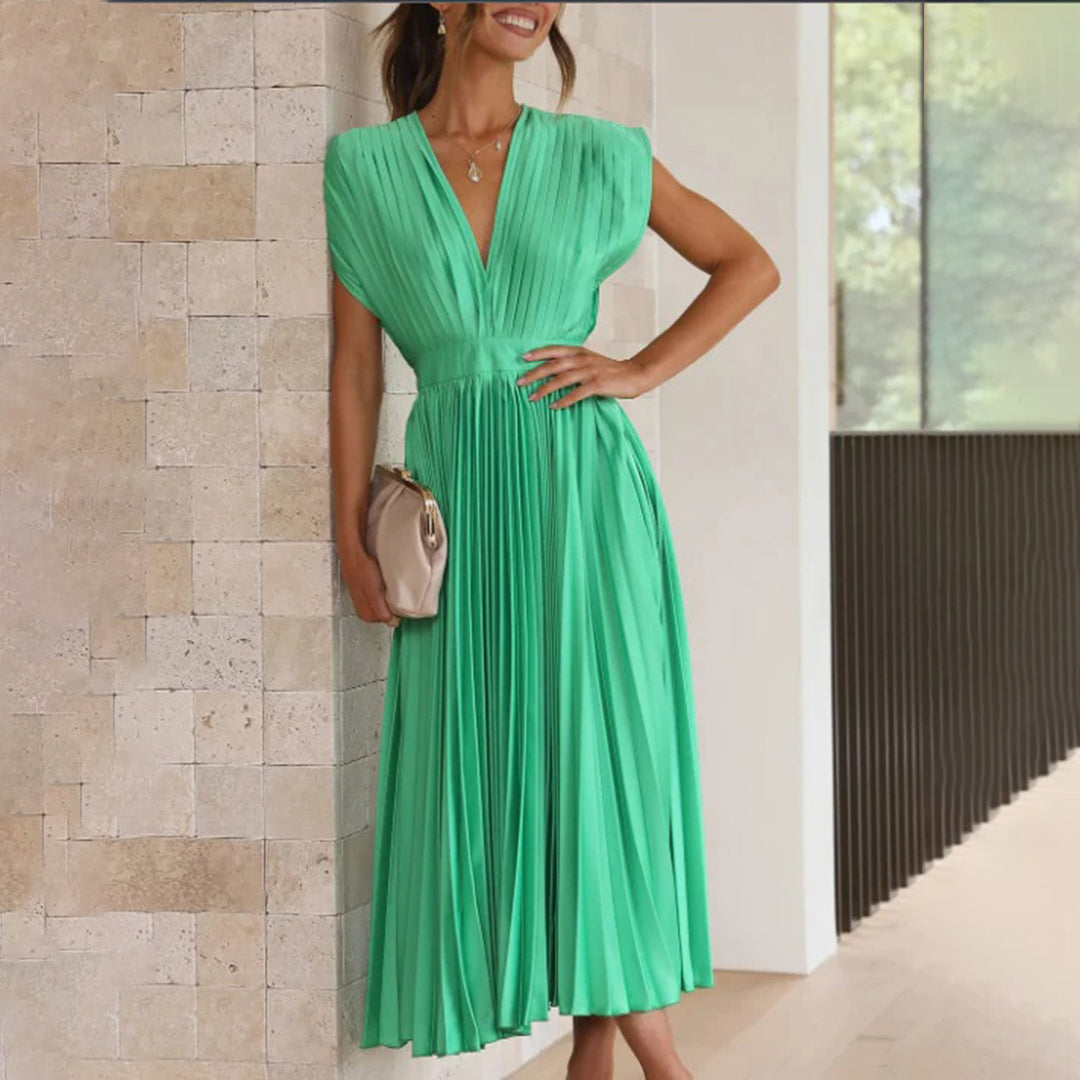 Marlowe & June™ | Timeless Pleated Midi Dress