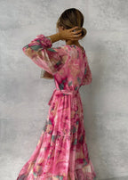 Marlowe & June™ | Wrap Dress with Floral Print