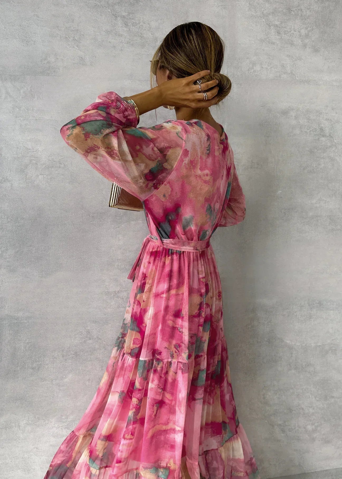 Marlowe & June™ | Wrap Dress with Floral Print