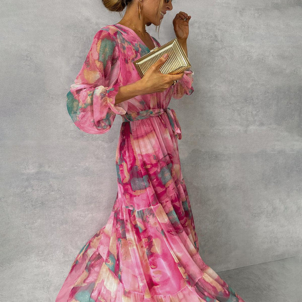 Marlowe & June™ | Wrap Dress with Floral Print