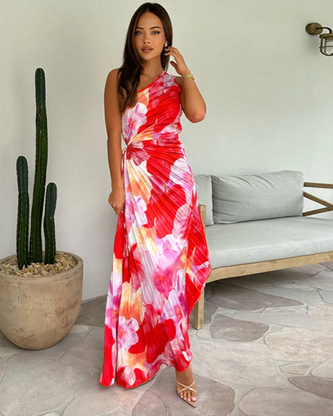 Marlowe & June™ | Vibrant Tropical Evening Dress