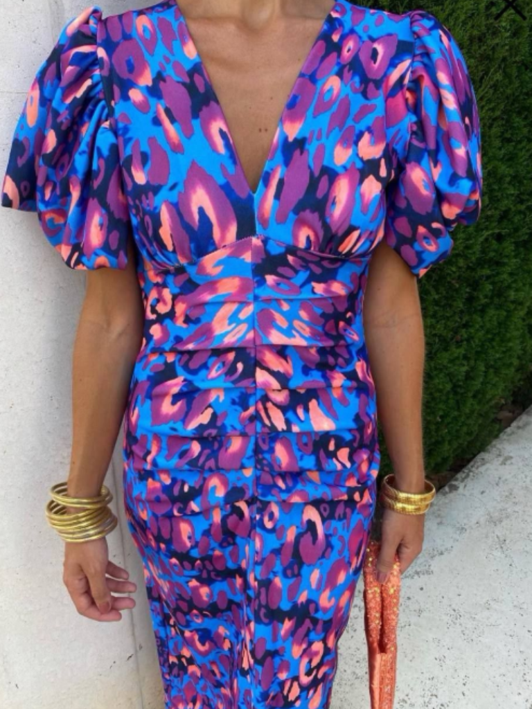 Marlowe & June™ | Vivid Pleated Midi Dress