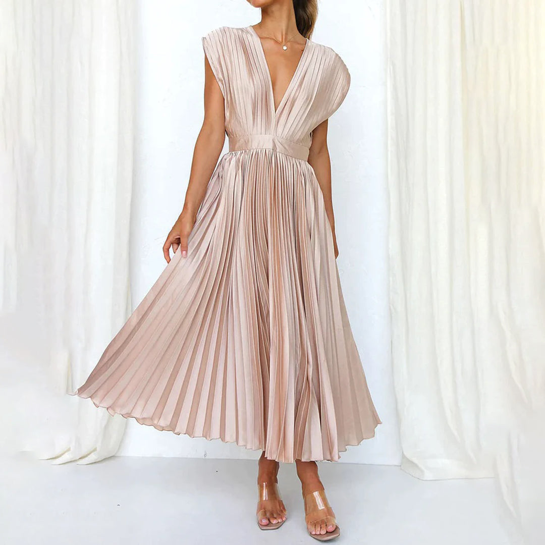 Marlowe & June™ | Timeless Pleated Midi Dress