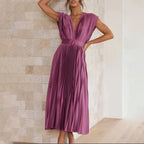 Marlowe & June™ | Timeless Pleated Midi Dress