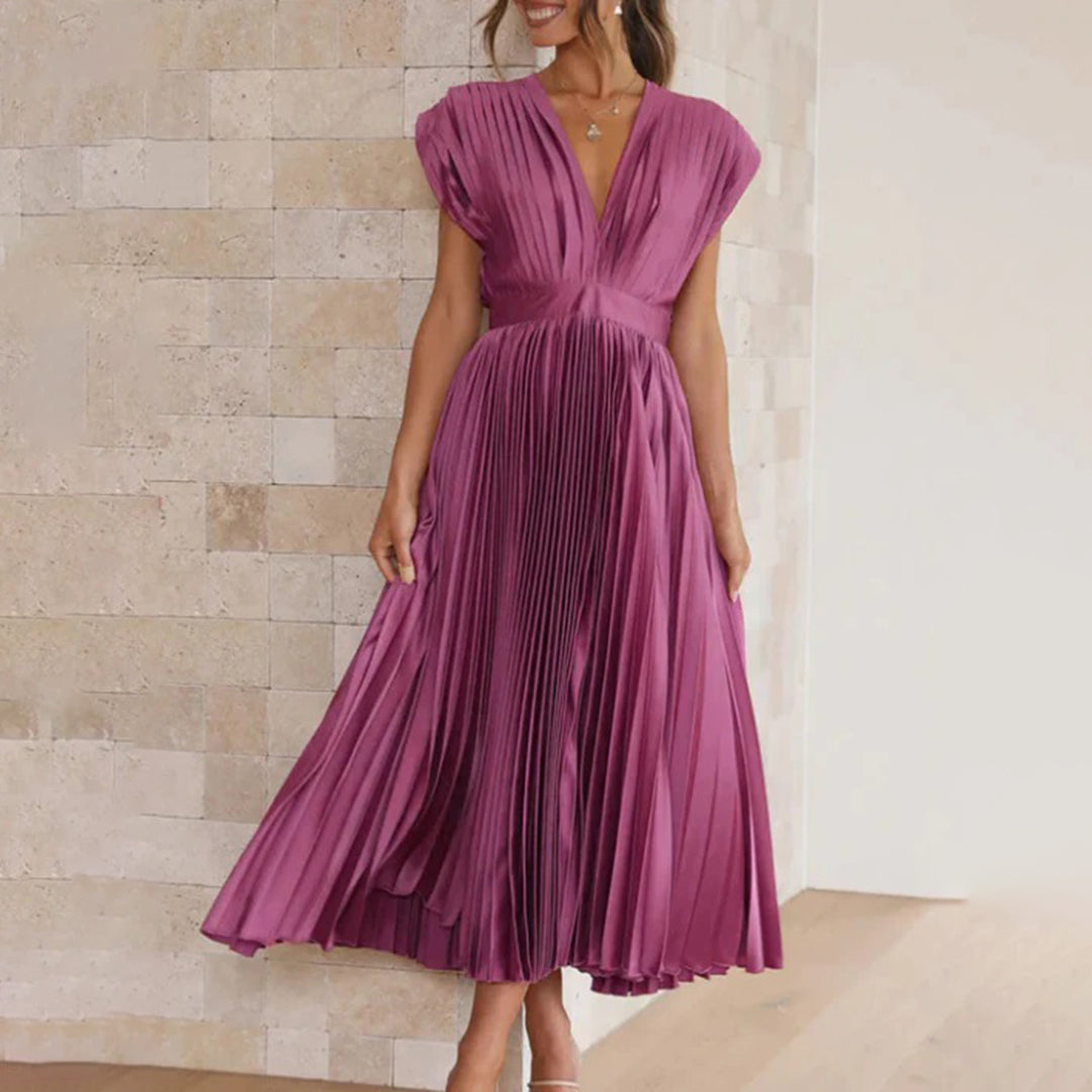 Marlowe & June™ | Timeless Pleated Midi Dress