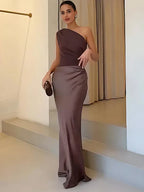 Marlowe & June™ | Maxi Dress with a Guilt in Satin