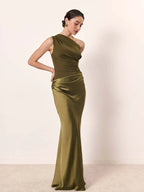 Marlowe & June™ | Maxi Dress with a Guilt in Satin
