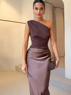 Marlowe & June™ | Maxi Dress with a Guilt in Satin