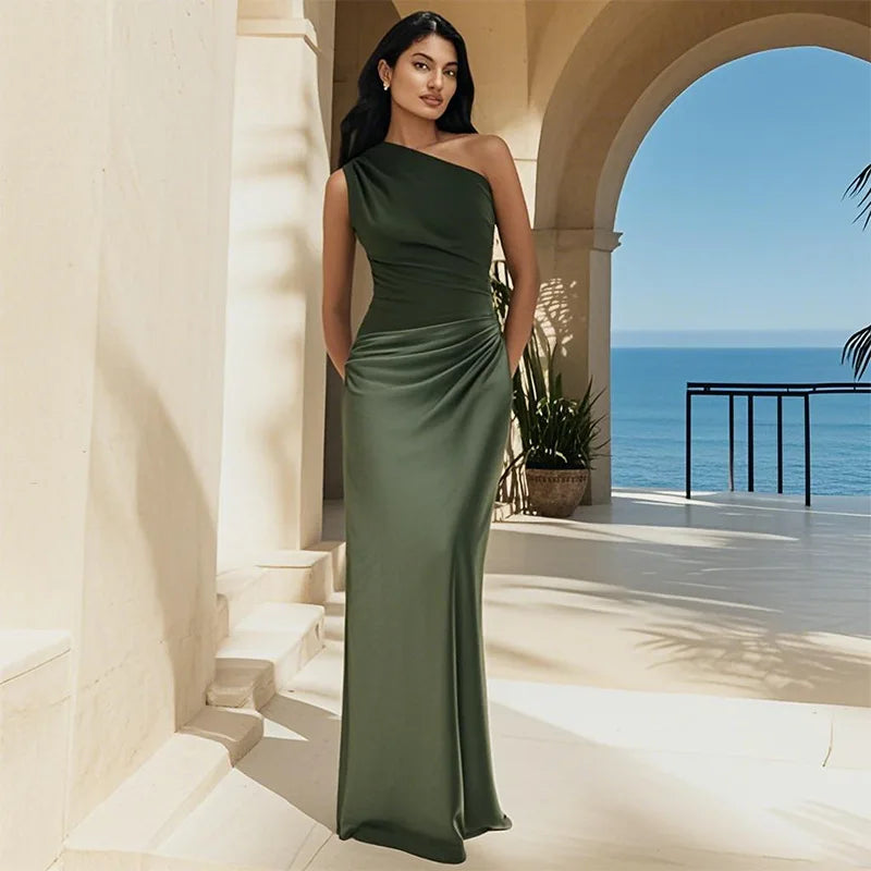 Marlowe & June™ | Maxi Dress with a Guilt in Satin