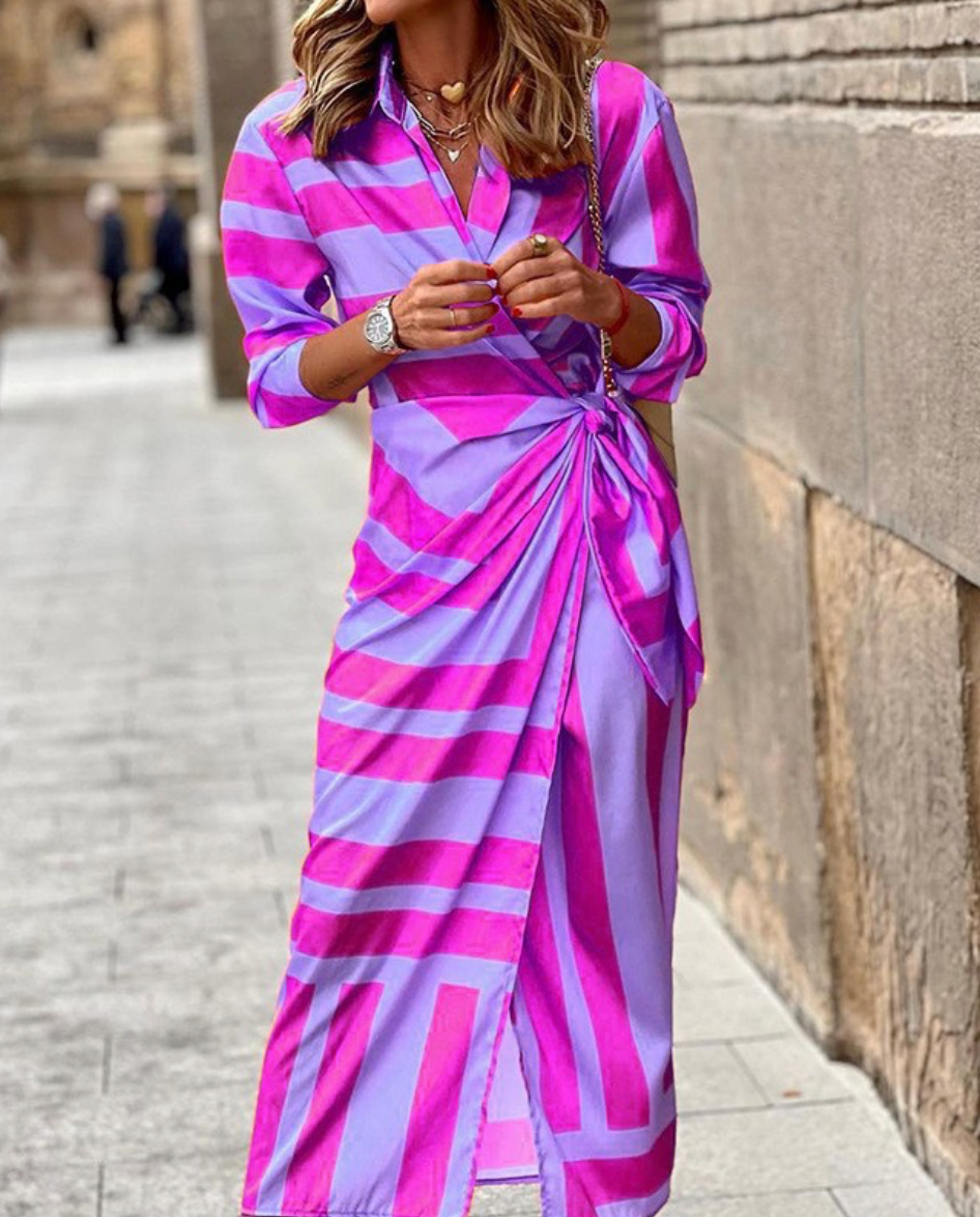 Marlowe & June™ | Printed Wrap Dress