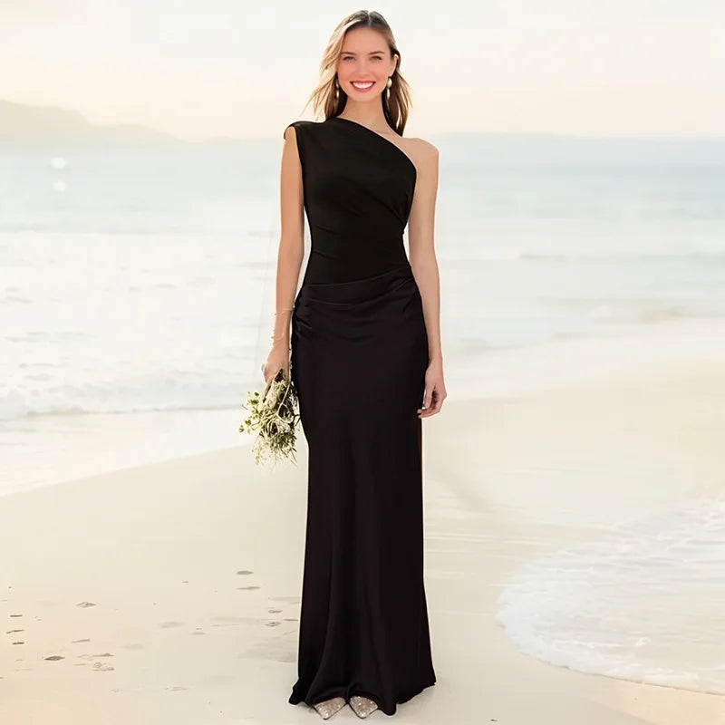 Marlowe & June™ | Maxi Dress with a Guilt in Satin