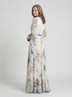 Marlowe & June™ | Long Sleeve V Neck Floral Maxi Dress