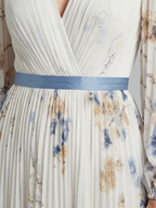 Marlowe & June™ | Long Sleeve V Neck Floral Maxi Dress