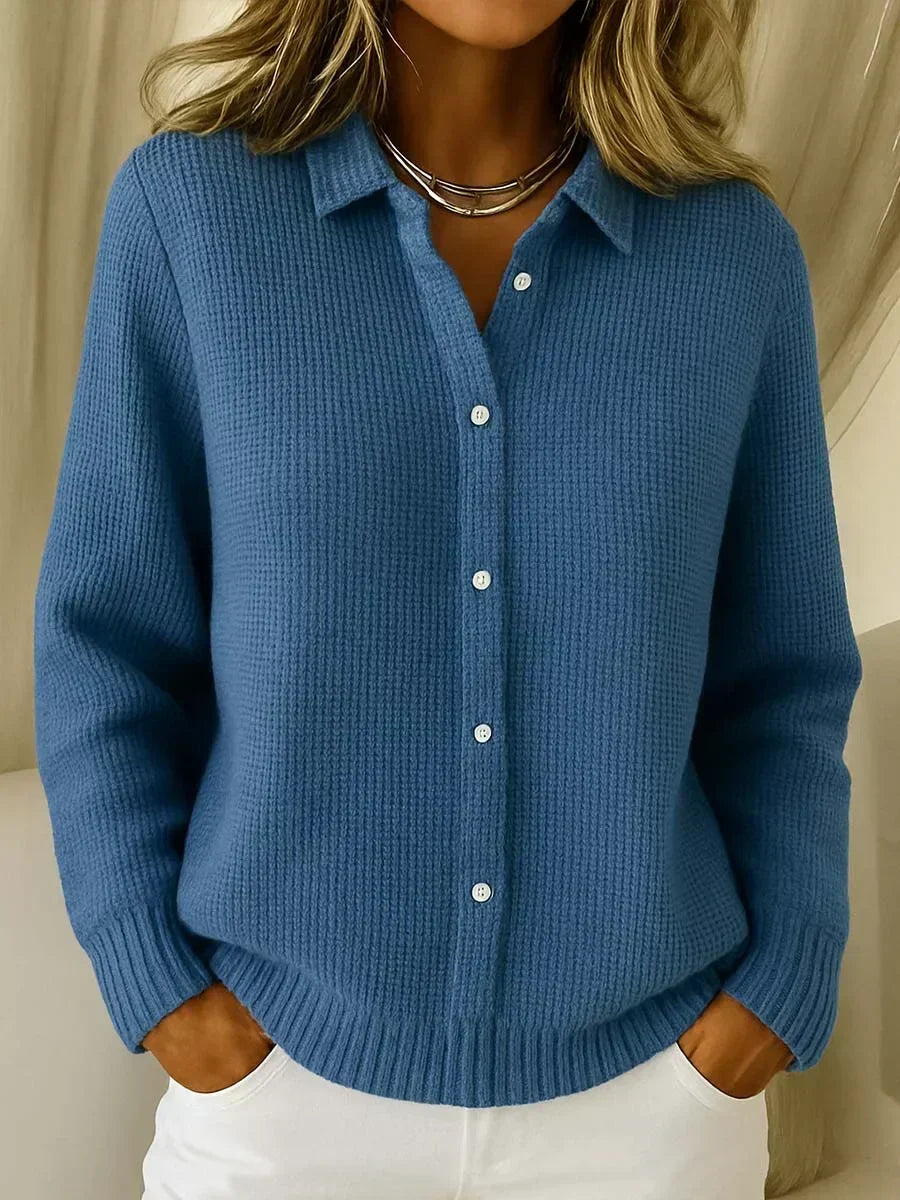 Katrina | Textured Knit Button Cardigan