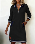 Harper | Zip Collar Dress