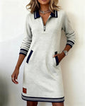 Harper | Zip Collar Dress